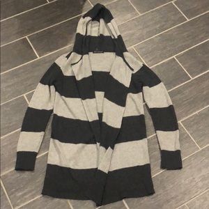 Grey striped sweater